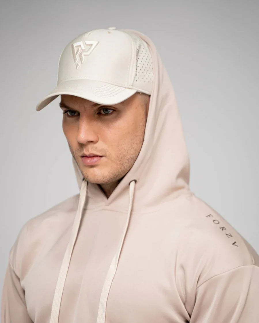Embroidered Adjustable Cap - Nude