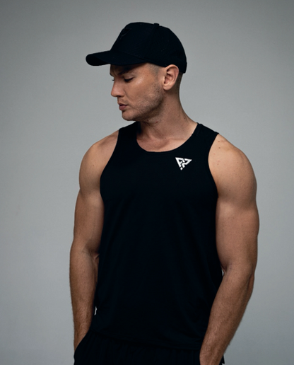 Black Cut Tank