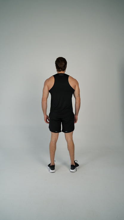 Black Cut Tank